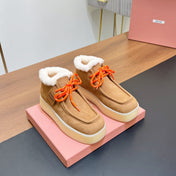 CHUKKA BOOTS IN CIDER BROWN SUEDE WITH WOOL LINING