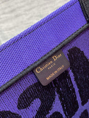 BOOK TOTE 36 IN CERISE RED MIX MINSK PURPLE CANVAS 226510