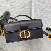 MISS MONTAIGNE MINI BAG IN BLACK SHINY SMOOTH CALFSKIN