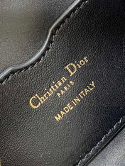 MISS CARO CIGALE MINI 24 BAG IN BLACK MACROCANNAGE LAMBSKIN