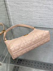 MISS CARO CIGALE MINI 24 BAG IN POWDER PINK MACROCANNAGE LAMBSKIN