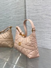 MISS CARO CIGALE MINI 24 BAG IN POWDER PINK MACROCANNAGE LAMBSKIN