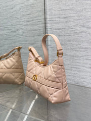 MISS CARO CIGALE MINI 24 BAG IN POWDER PINK MACROCANNAGE LAMBSKIN