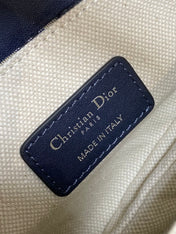 SADDLE 19 BAG WITH STRAP BLUE OBLIQUE JACQUARD