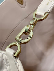 DIOR 25S ALWAYS BAG 22 IN LIGHT PINK MACROCANNAGE CALFSKIN GOLD HARDWRE