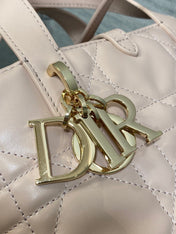 DIOR 25S ALWAYS MINI BAG 16 IN LIGHT PINK MACROCANNAGE CALFSKIN GOLD HARDWRE
