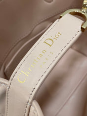 DIOR 25S ALWAYS MINI BAG 16 IN LIGHT PINK MACROCANNAGE CALFSKIN GOLD HARDWRE