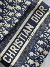 DIOR 25S TRAVEL BACKPACK 31 IN BLUE CANVAS OBLIQUE JACQUARD