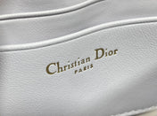 DIOR 25S DIOR TALK PHONE POUCH 21 IN PALE LILAC CALFSKIN GOLD HARDWARE