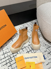 RUBY BOOTS IN BRONZE BROWN CALFSKIN