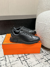 BOUNCING SNEAKER IN FULL BLACK CALFSKIN