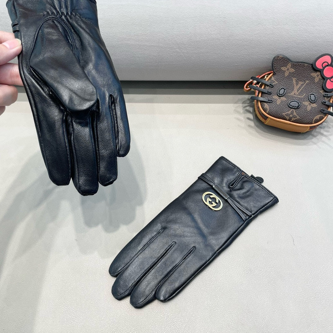TOUCHSCREEN GLOVES IN BLACK SHEEPSKIN 391498