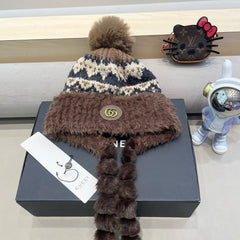 BEANIE HAT IN COLORFUL WOOL 400960