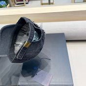 BASEBALL CAP IN DARK GRAY DENIM 406958