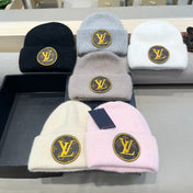KNITTED BEANIE HAT IN WHITE WOOL AND RABBIT FUR 417753