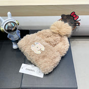 BEANIE HAT IN CAMEL BEIGE SOLF FLEECE 419713