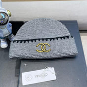 BEANIE HAT IN COAL GRAY WOOL 419780