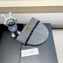 KNIT HAT IN SHADOW GRAY WOOL 424301