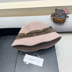 BUCKET HAT IN ROSY BROWN WOOL BLEND 426248