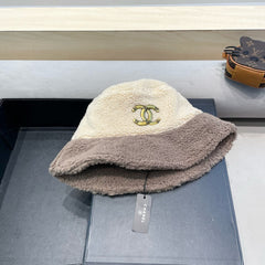 BUCKET HAT IN BEIGE MIX WENGE BROWN LAMB WOOL 431623