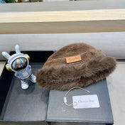 BUCKET HAT IN BROWN MINK FUR 433469