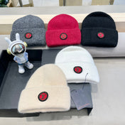 BEANIE HAT IN RED WOOL AND RABBIT FUR 433476