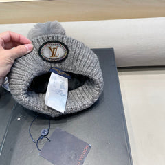 BEANIE HAT IN GRAY WOOL 433485