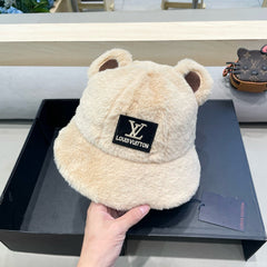 BUCKET HAT IN BEIGE  WOOL AND LAMB FUR 434942