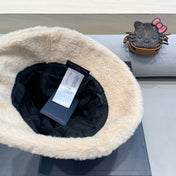 BUCKET HAT IN BEIGE  WOOL AND LAMB FUR 434942