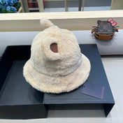 BUCKET HAT IN BEIGE  WOOL AND LAMB FUR 434942