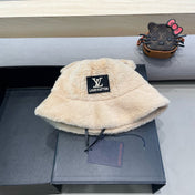 BUCKET HAT IN BEIGE  WOOL AND LAMB FUR 434942
