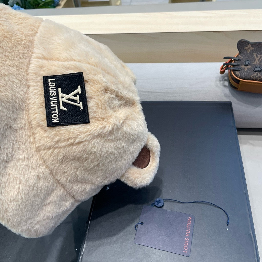 BUCKET HAT IN BEIGE  WOOL AND LAMB FUR 434942