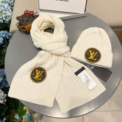SET SCARF AND HAT IN BEIGE WOOL 434611