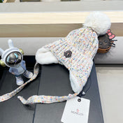 BEANIE HAT IN WHITE WOOL LINED WITH FLEECE 436774