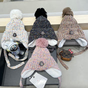 BEANIE HAT IN MEDIUM BROWN WOOL LINED WITH FLEECE 436775