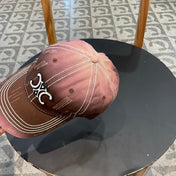 BASEBALL CAP MODEL 650511 IN BROWN TO PINK OMBRE COTTON