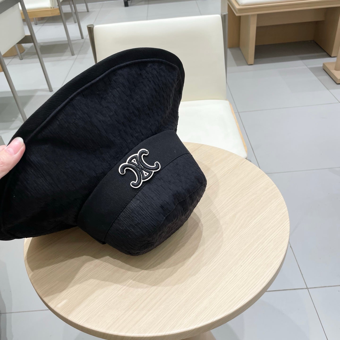 BUKET HAT MODEL 650498 IN NAVY TEXTURED FABRIC