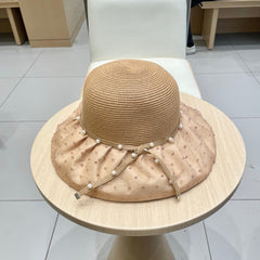 WIDE BRIM HAT IN BROWN STRAW 673032