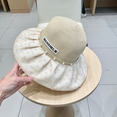 WIDE BRIM HAT IN IVORY STRAW 673033