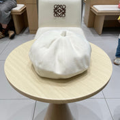 BERET HAT IVORY WITH LOGO 672660
