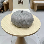 BERET HAT MOUSE GRAY WITH LOGO 672664