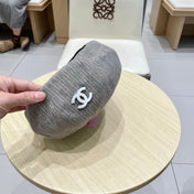 BERET HAT MOUSE GRAY WITH LOGO 672664