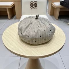 BERET HAT POLKA DOT GREIGE 672670