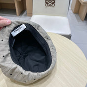 BERET HAT POLKA DOT GREIGE 672670