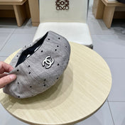 BERET HAT POLKA DOT MOUSE GRAY 672671