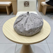 BERET HAT POLKA DOT MOUSE GRAY 672671