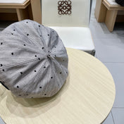 BERET HAT POLKA DOT MOUSE GRAY 672671