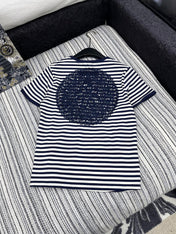 LOEWE EMBROIDERED SHORT-SLEEVE T-SHIRT WITH CREW NECK 267984