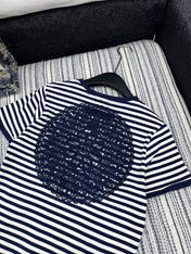 LOEWE EMBROIDERED SHORT-SLEEVE T-SHIRT WITH CREW NECK 267984