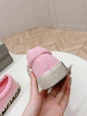 SLIP-ON SNEAKERS GRAFFITI IN PINK CANVAS